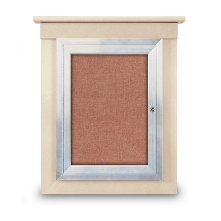 United Visual Products 42"x32" 2-Door Enclosed Letterboard, Black Vinyl/Lt Oak UV26235O-LTOAK-LICORI